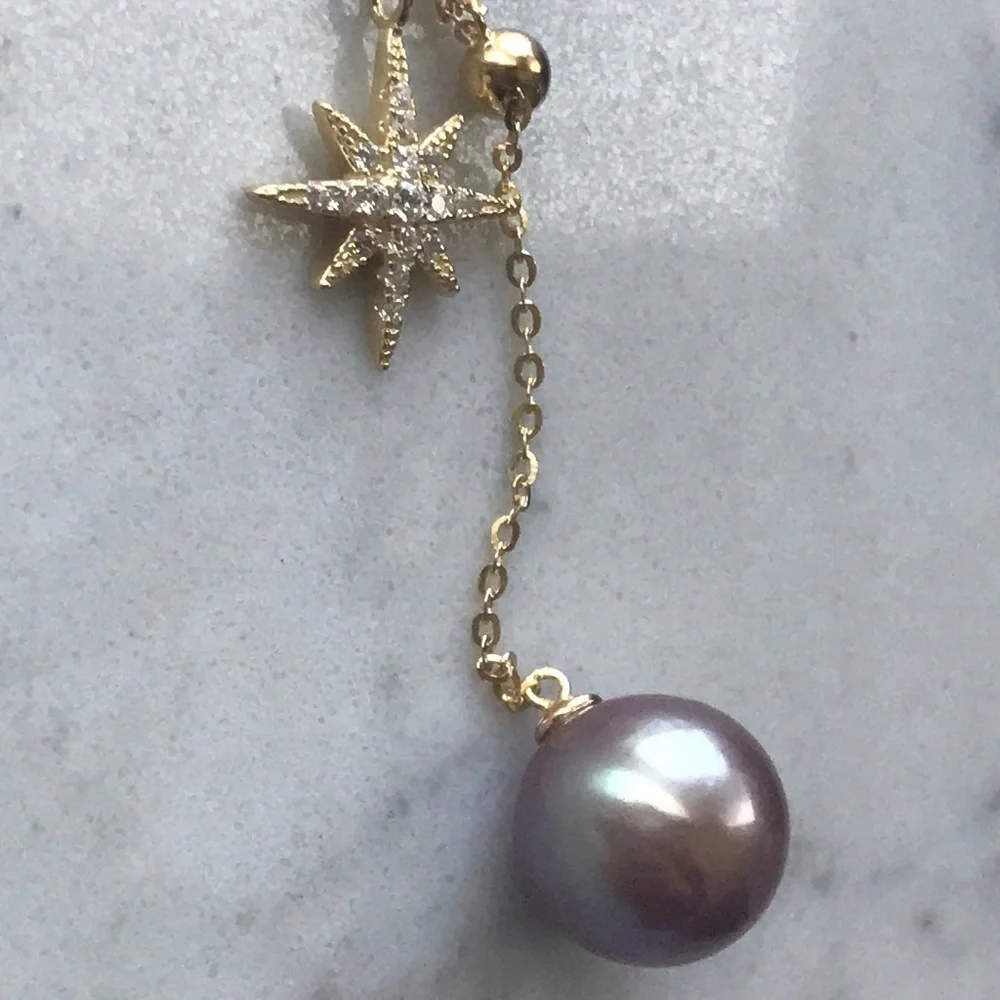 Custom Made 11mm Genuine Pearl Necklace